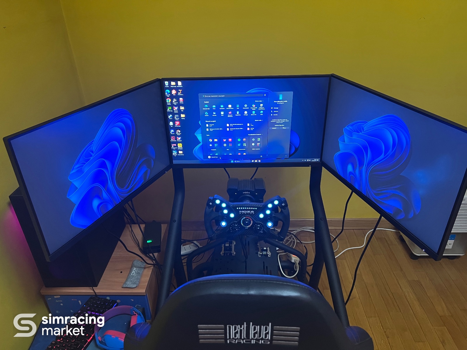 SIMULATORE SIM RACING COMPLETO MOZA R12 V2 – HEUSINKVELD